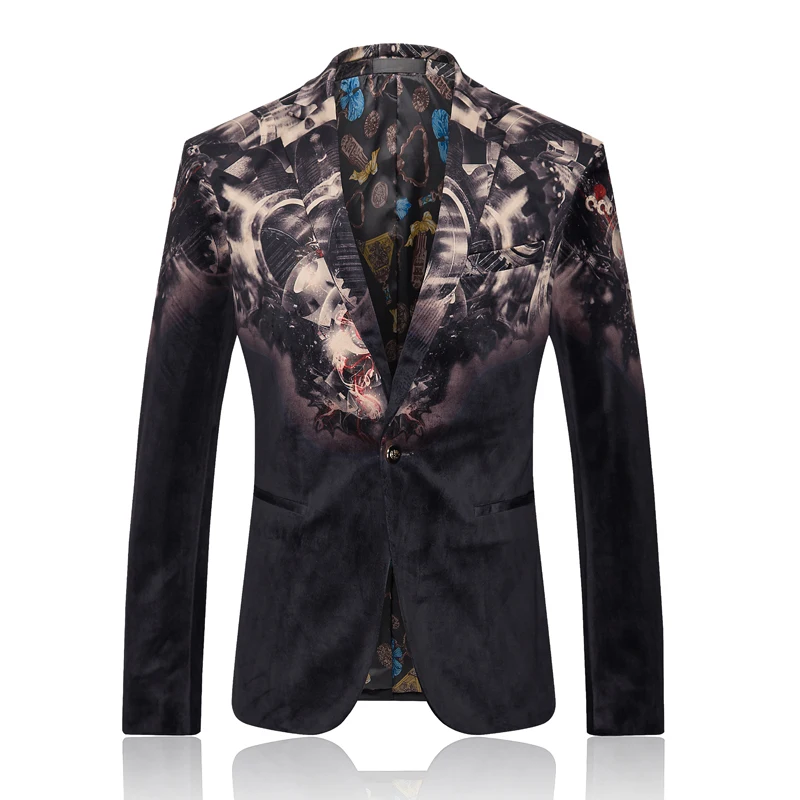 2017 Slim Fit Fashion Mens Luxury Blazer Party Wedding Blazers Suit