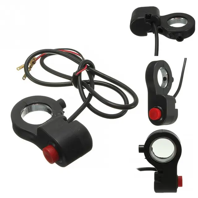 Motorcycle Handlebar Horn Switch 7/8” Universal Motor ATV E-Bike Horn Starter Kill Single Switch On Off Button