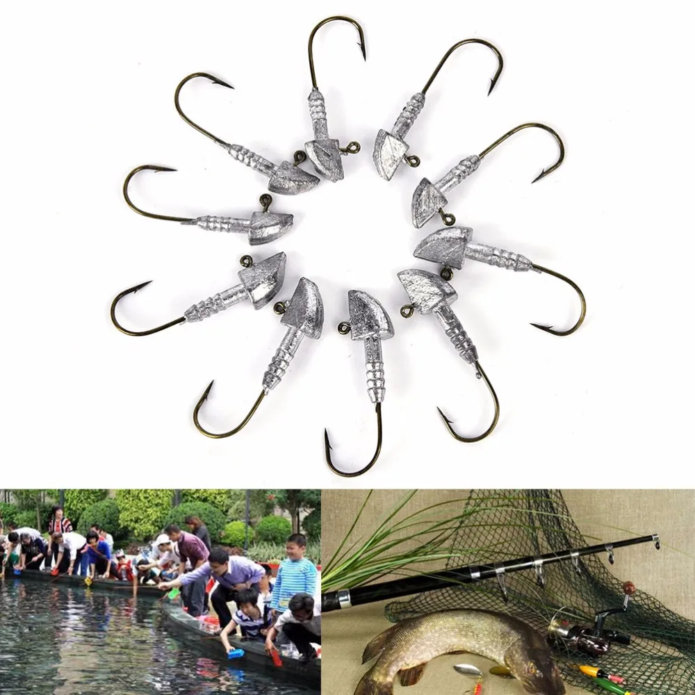 

5Pcs/set New Selling Fishing Bait Fish hook Sinker Lead Sinker Lead hook Clip Sea Fishing Tackle 4g 6g 8g 12g 14g