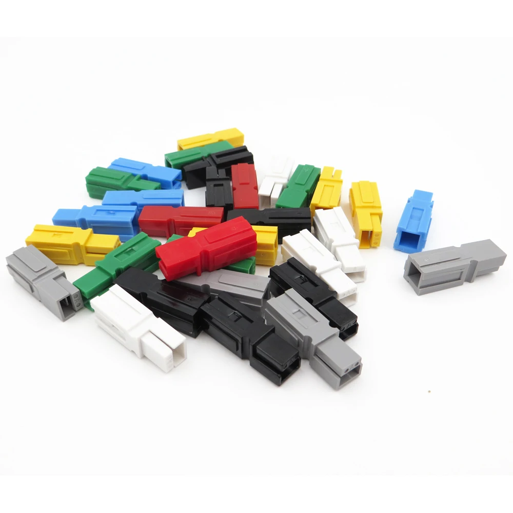 

10SET X 30A 600V SH50 Power Connector 30amp 1pc x Plug + 1pc Contacts Black Color one Pole single charger Solar Caravan Boat