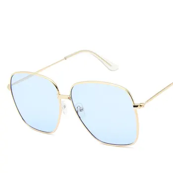 

Trend new big Metal frame woman sunglasses fashion female multicolor lady Famous design Lightweight glasses popular UV