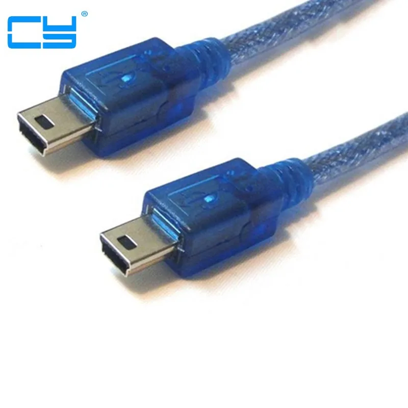 0.3M Mini USB 5pin Cable Male to Mini 5P Male M/M Double Shielding(Foil ...