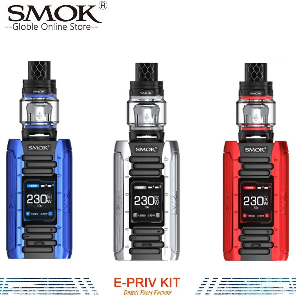 

Authentic SMOK E priv Electronic Cigarette 230W with 8ML TFV12 Prince Tank Smok E-PRIV Box Mod Kits Vape Mod For VS SMOK X-Priv