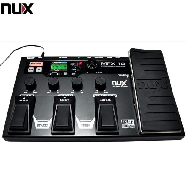 Cheap NUX MFX-10 Modeling Guitar Processor Guitar Effect Pedal Drum Recorder 55 Effect 72 Preset Multi-function