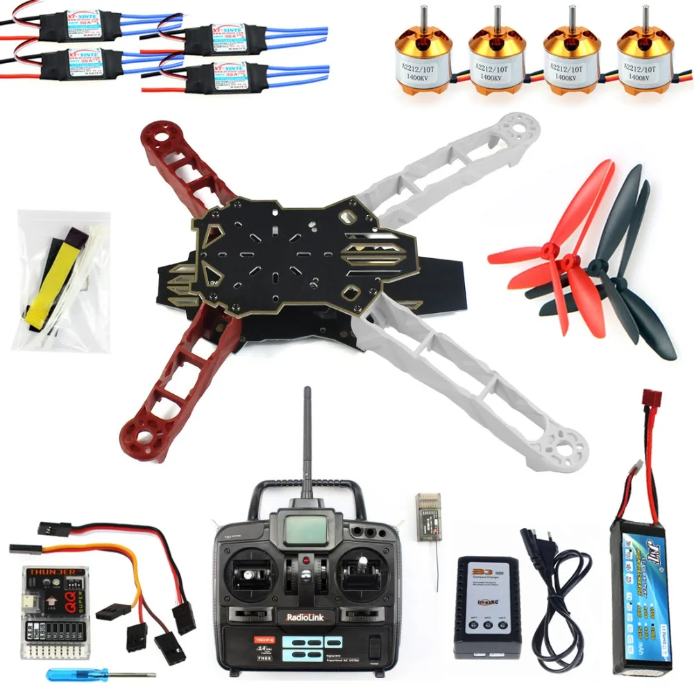 

Full Kit Q330 Frame RadioLink T6EHP-E Transmitter QQ Super Controller Motor ESC for DIY RC DroneRacer Aircraft F11797-I