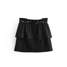 Модные женские туфли июня 40-5614 европейский стиль Модные жемчужные мини мини-юбка