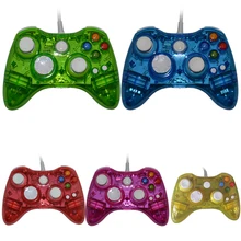 50 шт. в партии проводной контроллер игровой контроллер с светодиодный подсветкой для Xbox 360 консоль для microsoft