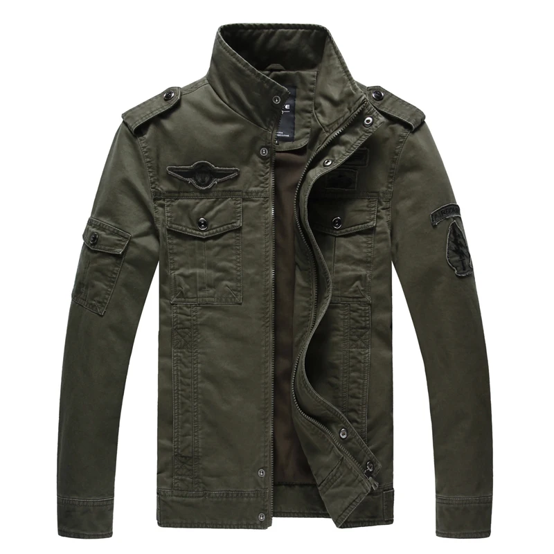Brand Clothing Mens streetwear bomber jacket men Cargo Jacket Caot Casual Cotton Military Jacket Solid Color Plus Size M-6XL Brand Clothing Mens streetwear bomber jacket men Cargo Jacket Caot Casual Cotton Military Jacket Solid Color Plus Size M-6XL
