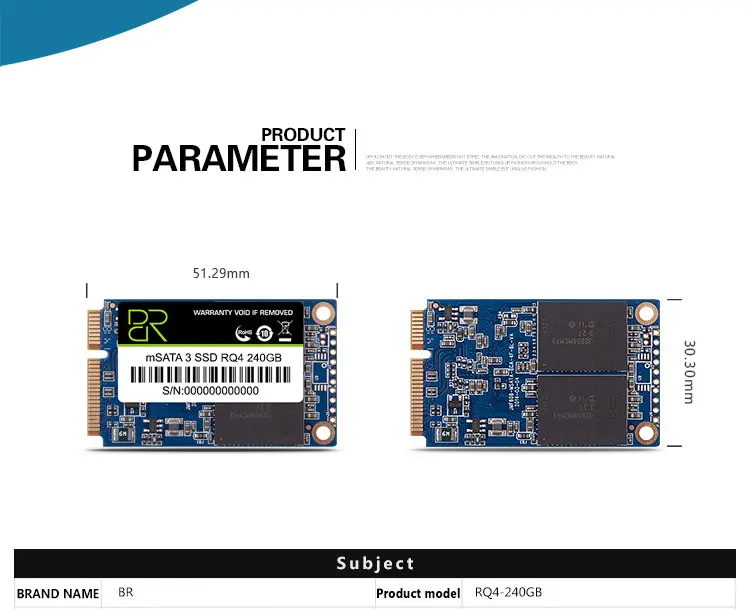 BR mSATA ssd mSATA 2 mSATA 3 240g 120g 60g mSATA-SATA адаптер Корпус Внутренний твердотельный накопитель для ноутбуков