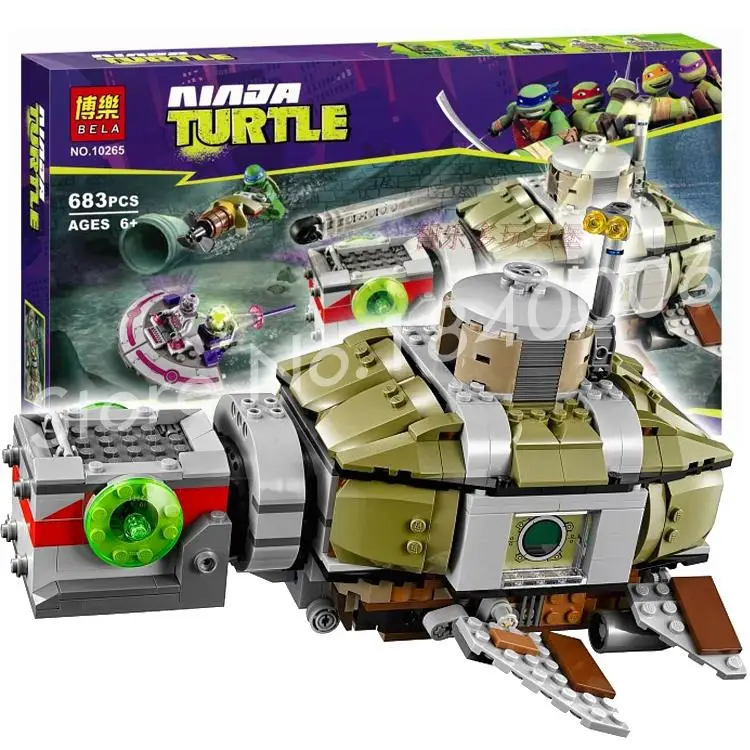 

683pcs Turtles Sub Undersea Chase New 10265 Building Blocks Sets Model Kids Toys Movie Games Ship Compatible With lego