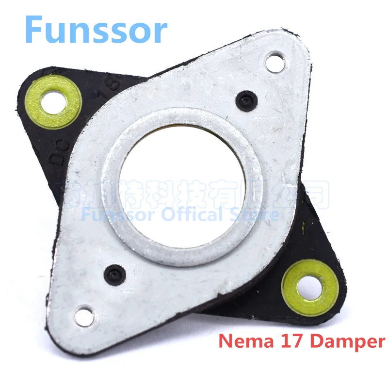 Blurolls Nema 17 Metal Rubber Dampers Mounts with M3 Screws Rubber
