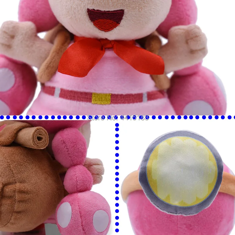 Аниме Super Mario Bros Toadette Peluche рюкзак искатель сокровищ Кукла плюшевые мягкие с наполнением, детская игрушка, рождественский подарок