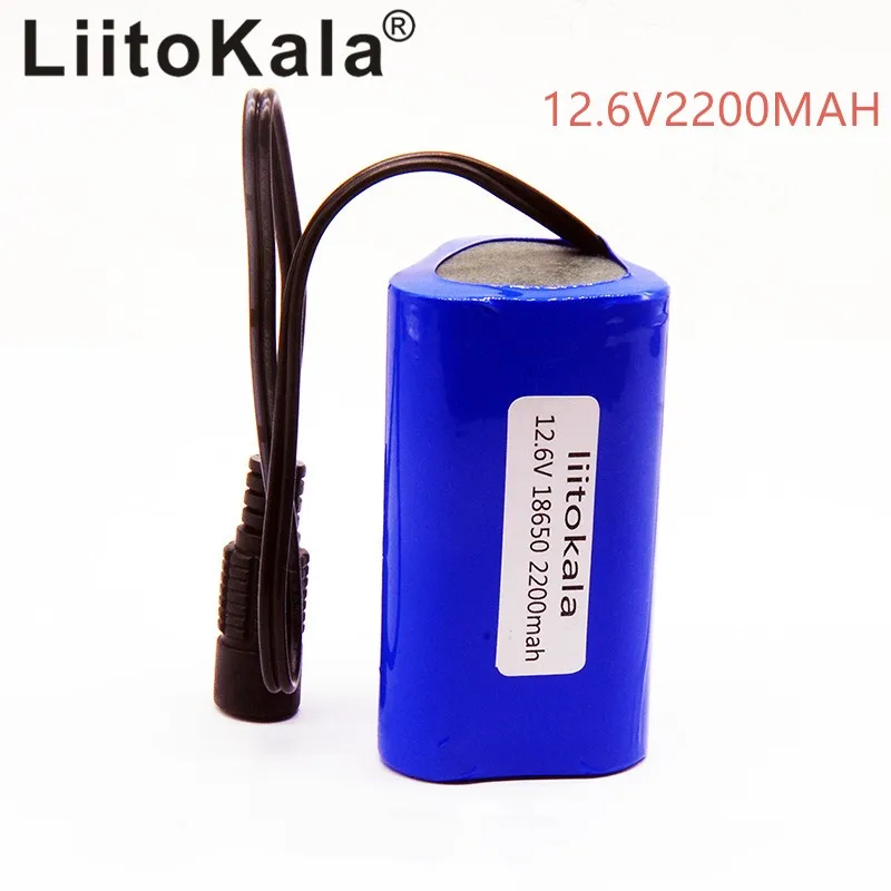  HK LiitoKala 12V High Quality Portable 2200mAh 18650 Lithium Battery Rechargeable Batteries Pack Fo - 32881159505