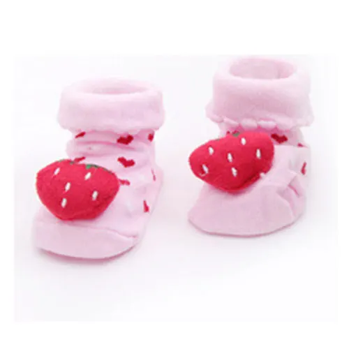 Милые хлопковые носки с животными для новорожденных от 0 до 18 месяцев 18 видов стилей тапочки с рисунками милые Нескользящие хлопковые носки для малышей - Цвет: 13