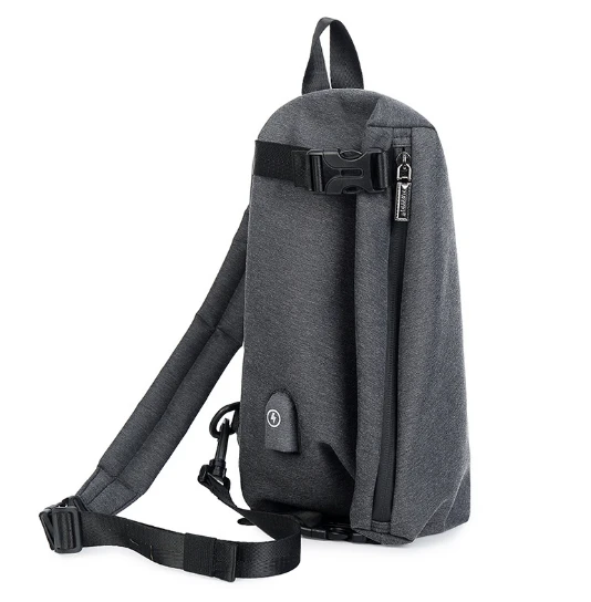 Мужская сумка на плечо, Повседневная нагрудная сумка, сумка-мессенджер, модная маленькая сумка для молодых студентов с зарядкой через USB