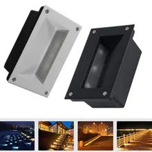 3x3W Recessed Led Stair Light AC85-265V/DC12V Indoor/Outdoor Corner Wall lights Step Decoration Lamp Hallway staircase Lamps 3x3W Recessed Led Stair Light AC85-265V/DC12V Indoor/Outdoor Corner Wall lights Step Decoration Lamp Hallway staircase Lamps