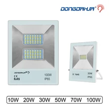 10 Вт 20 Вт 30 Вт 50 Вт 70 Вт 100 Вт светильник наводнения светильник открытый светодиодный проектор ip65 водонепроницаемый сад лампа проекта светильник отражатель