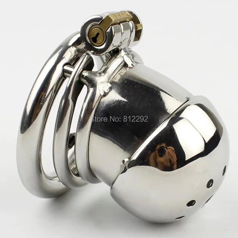 Najtaniej Nowy mały mężczyzna Chastity Cage Penis Lock z kolczastym pierścieniem Sex zabawki urządzenie Chastity ze stali nierdzewnej dla mężczyzn Cock Cage