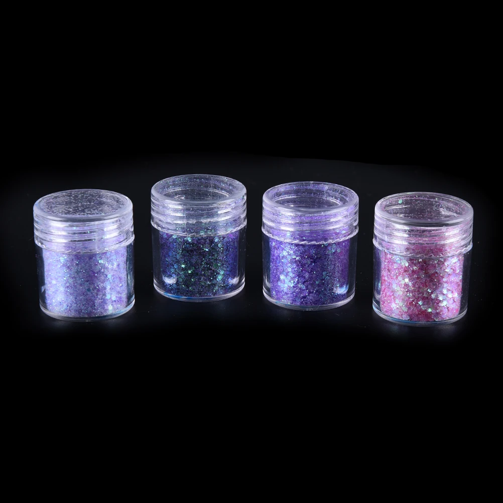 

Nail Art 1Box 10ml Pink Purple Mixed Nail Glitter Powder Hexagon Shape Glitter Nail Powder Sheets Tips Nail Art Set