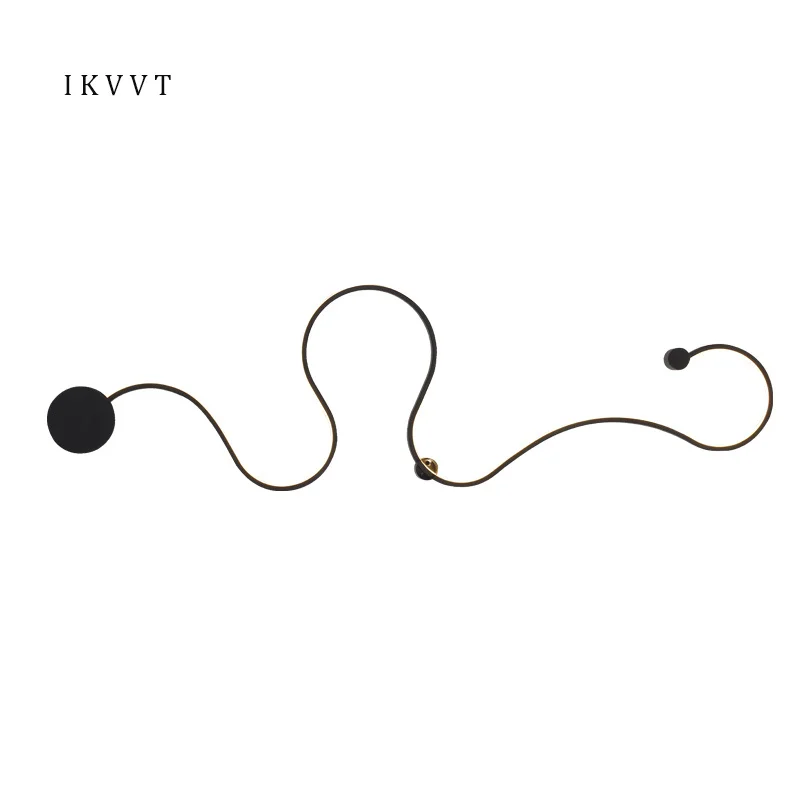 

Modern Wall Lamp Living Room Bedroom Aisle Light Commercial Area fashion curve LED wall light