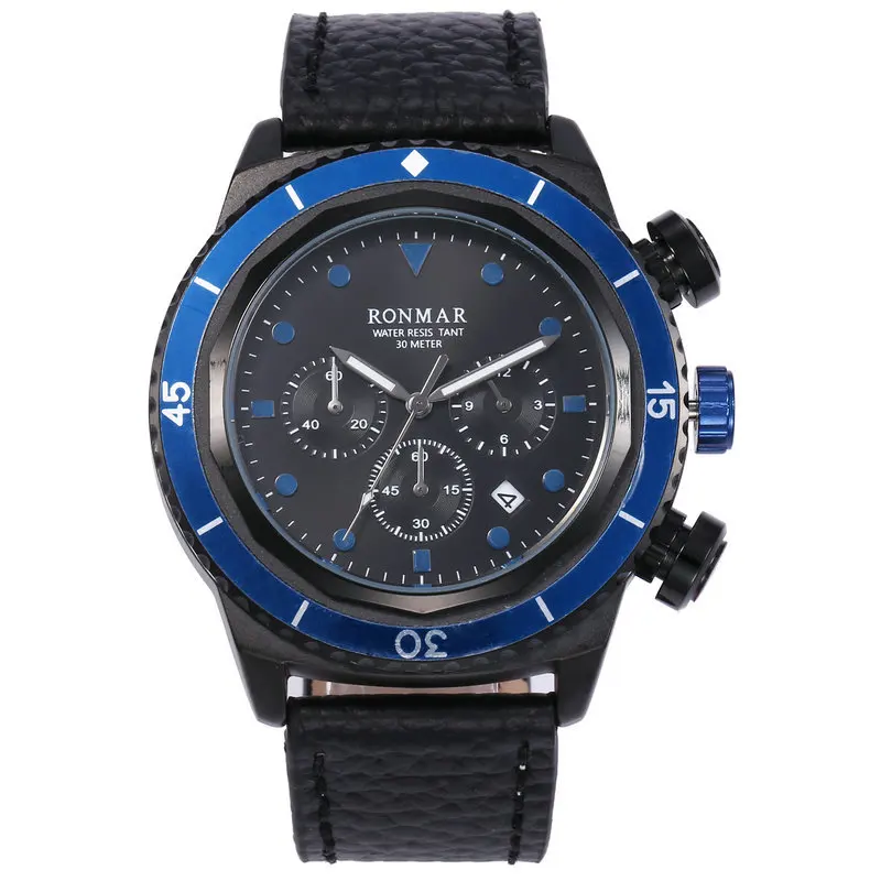 

RONMAR Watch Top Brand Man Watches Sport Waterproof Clock Man Watches Military Luxury Men's Quartz Watch Relogios Masculino