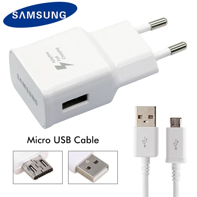 Original Samsung Galaxy S6 S7 Edge Quick Travel Charger Micro USB Data
