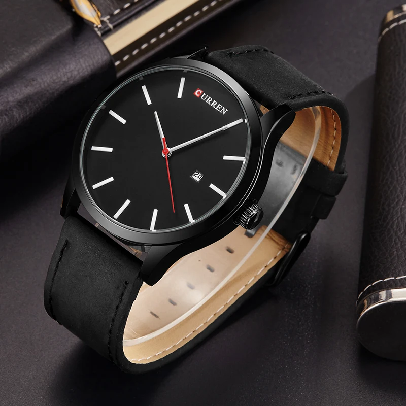 

Fashion Brand Watch CURREN Men's Quartz Watch Mens Watches Waterproof Sport Military Leather Watches Men Relogio masculino