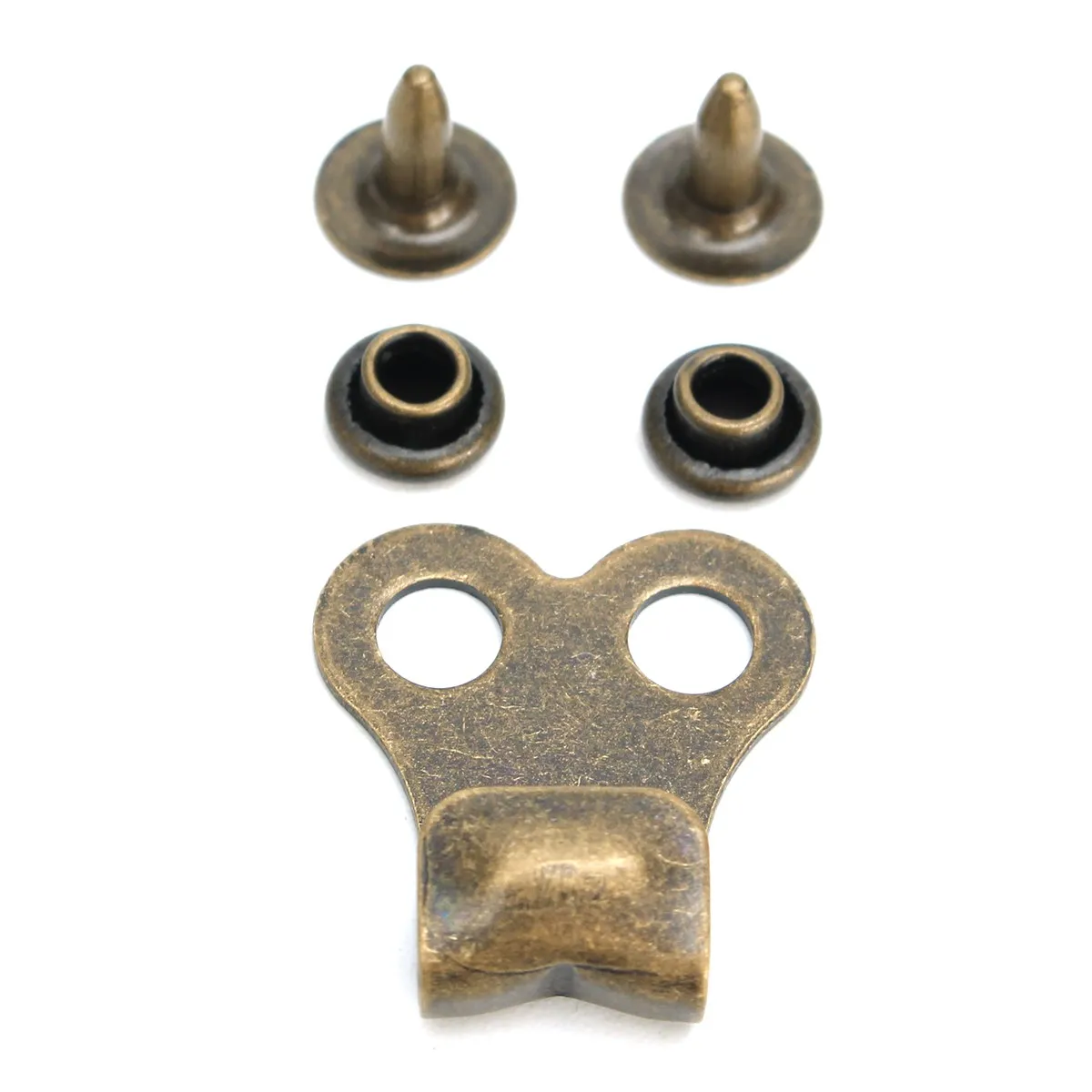 Top Quality 10pcs Gunmetal Boot Hooks Lace Fittings With Rivets Camp Hike Climbing Repair CAMP