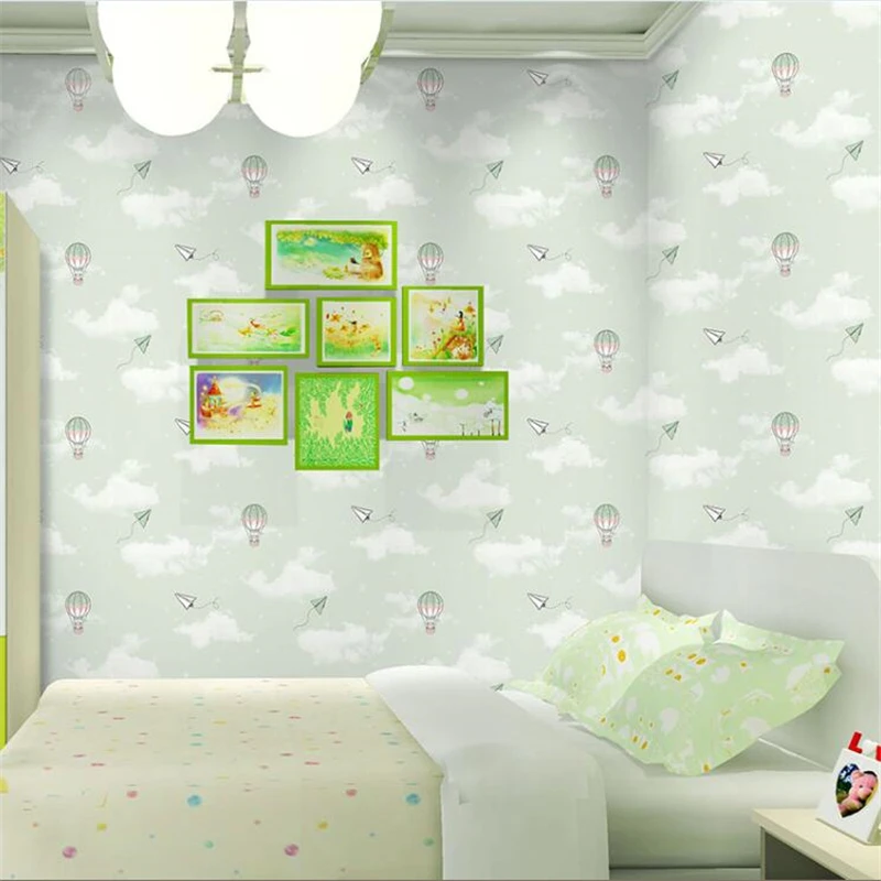 beibehang hot air balloon bear paper plane children room wallpaper blue sky white clouds pink balloon bedroom 3d wallpaper roll beibehang hot air balloon bear paper plane children room wallpaper blue sky white clouds pink balloon bedroom 3d wallpaper roll