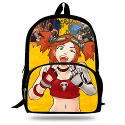 Мультфильм Borderlands 2 символа крошечные Tina Zero Школьный для школы для мальчиков и девочек Джек печати красивый рюкзак для детей студентов