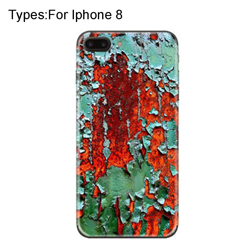 

Back Film PVC Easy Apply Ultra Thin Protective Removable Skidproof Rust Spot Pattern Sticker Anti Scratch For Iphone X 8 8Plus