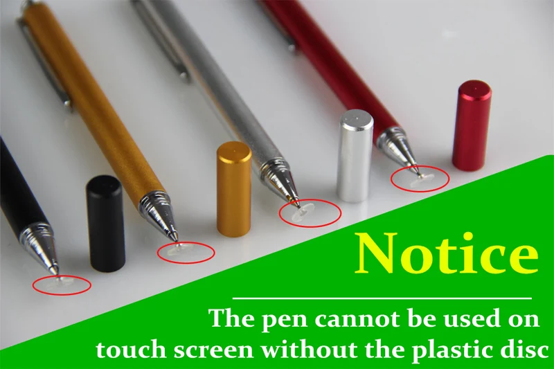 Plate style stylus pen with cap -07