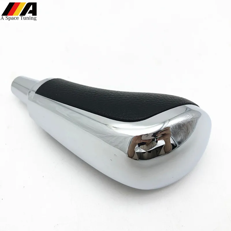 

Chrome Leather Automatic Gear Shift Knob Emblem Cap Cover For Mazda 3 5 6 8 CX-7 Car Styling Accessories Part