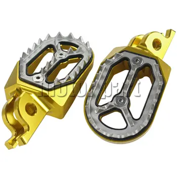 

Motorcycle Footpeg Foot Rests Footrest For Honda CRF 450X 250R 150R 450 CR 125 Kawasaki KX 250F 450F KLX Suzuki RM RMZ 250 Gold