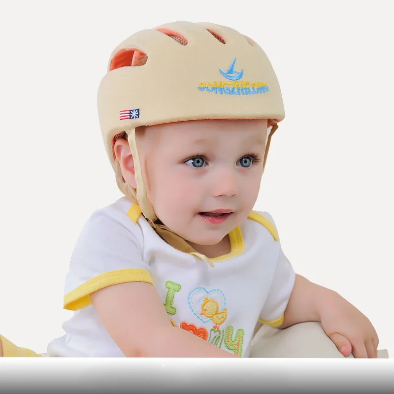 Хлопковая детская шапка защитный детский шлем для маленьких девочек и мальчиков детская мягкая удобная Регулируемая Защитная детская шапка