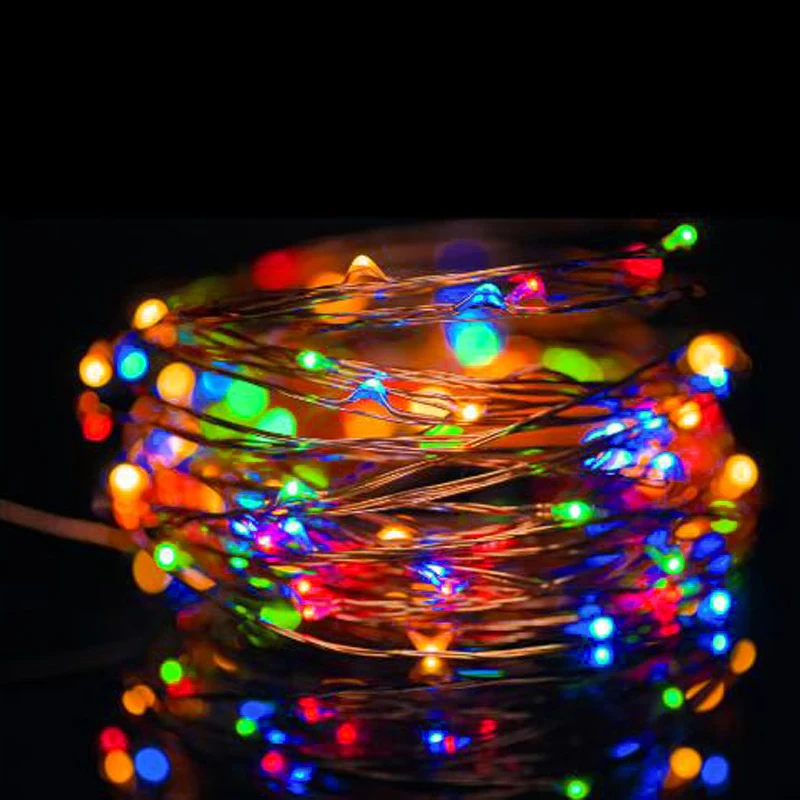 Fairy Starry Solar Powered String Lights Outdoor Garden Patio Wedding Christmas Tree DIY Decor Copper Wire Beads Garland Light (6)