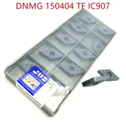 10 шт. DNMG150404 TF IC907 Карбидное лезвие токарный инструмент с ЧПУ полуотделочный токарный инструмент шлифовальный станок DNMG 150404