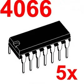

( 5 pcs/lot ) 4066 CMOS Logic IC, DIP Package.