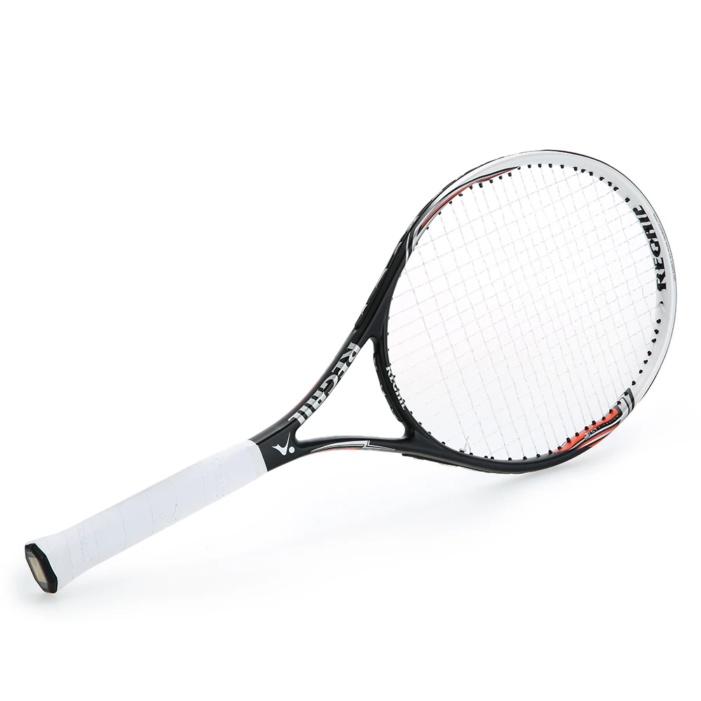 REGAIL1Pc Tennis Racket Carbon Fiber Top Material Indoor Outdoor
