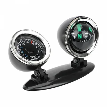 

Vcehicle 2 In 1 Guide Ball Car Compass Thermometer Car-styling Car Ornaments Direction Dashboard Ball Auto Accessories 2019 New