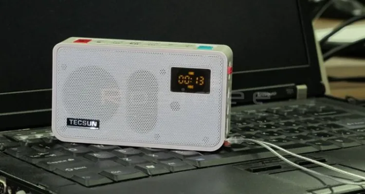 Tecsun ICR-100 ICR100 аудио рекордер плеер регистратор эфира мини радио FM радио TF карта памяти SD, динамик портативное радио