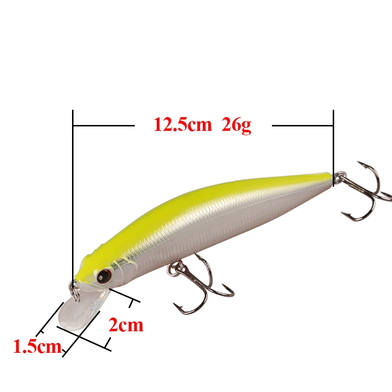 SMART плавающая 1 25 m Minnow приманки 125 мм 26 г рыболовные Isca искусственный пункт Pesca