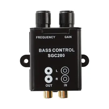 

AUTO -Car Home Amplifier RCA Gain Level Volume Knob Booster Audio Stereo Bass Control