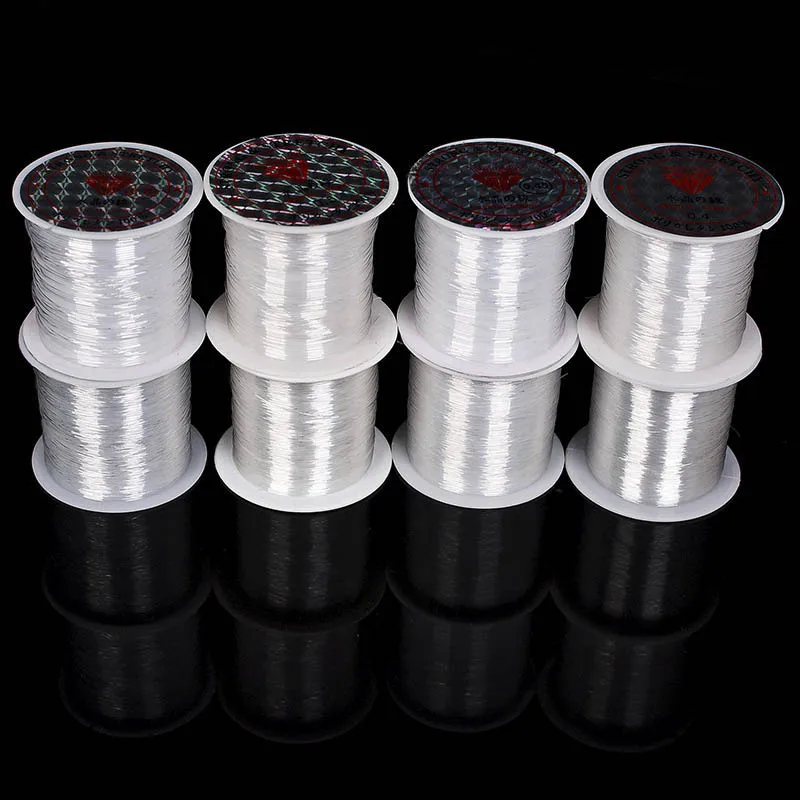 

0.2/0.25/0.3/0.35/0.4mm Non-Stretch Fish Line Wire Nylon String Beading Beads Cord Thread Rope For Diy Jewelry Making Accessorie