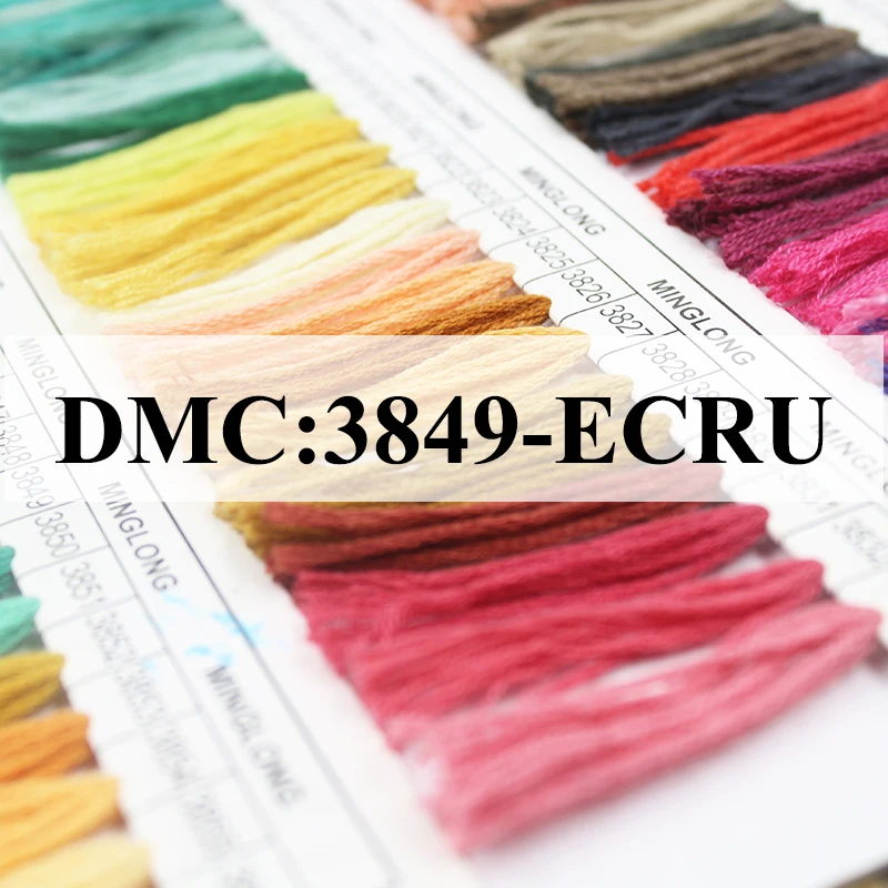 Snowlover, рукоделие ремесел 10 шт./лот 1,2 м Multicolors вариант DMC3849-ECRU вышивки крестом хлопчатобумажные Швейные Мотки Вышивка Нитью