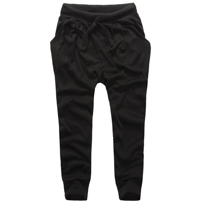 2016 New Arrival men Pants Rubber elastic pants feet zipper casual