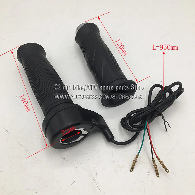 

E-Bike Twist Speed Throttle 24/36/48V Universal Electric Scooter Grip Handlebar