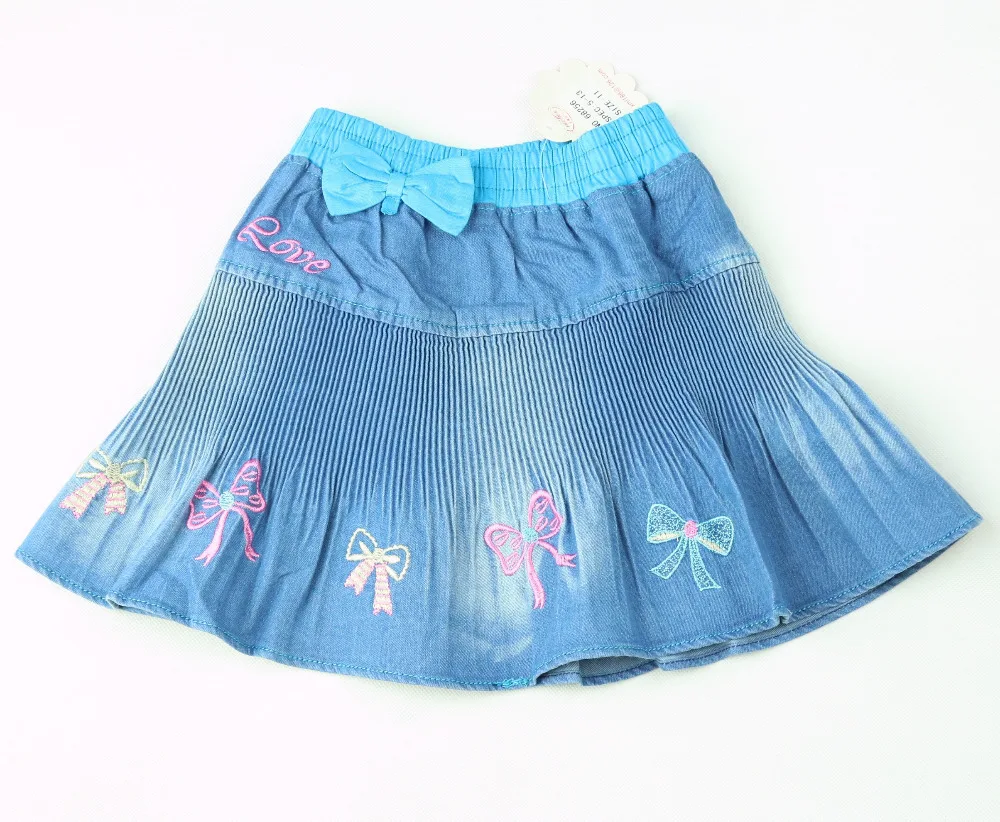 Free shipping!Good skirt! Denim casual skirt girls Kid wear children