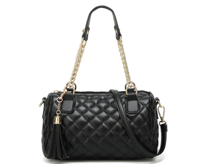 Famous Brand Messenger Bags Luxury Real Leather Shoulder Bag Quilted Designer Pink Vintage Small Chain Crossbody Bags For Women