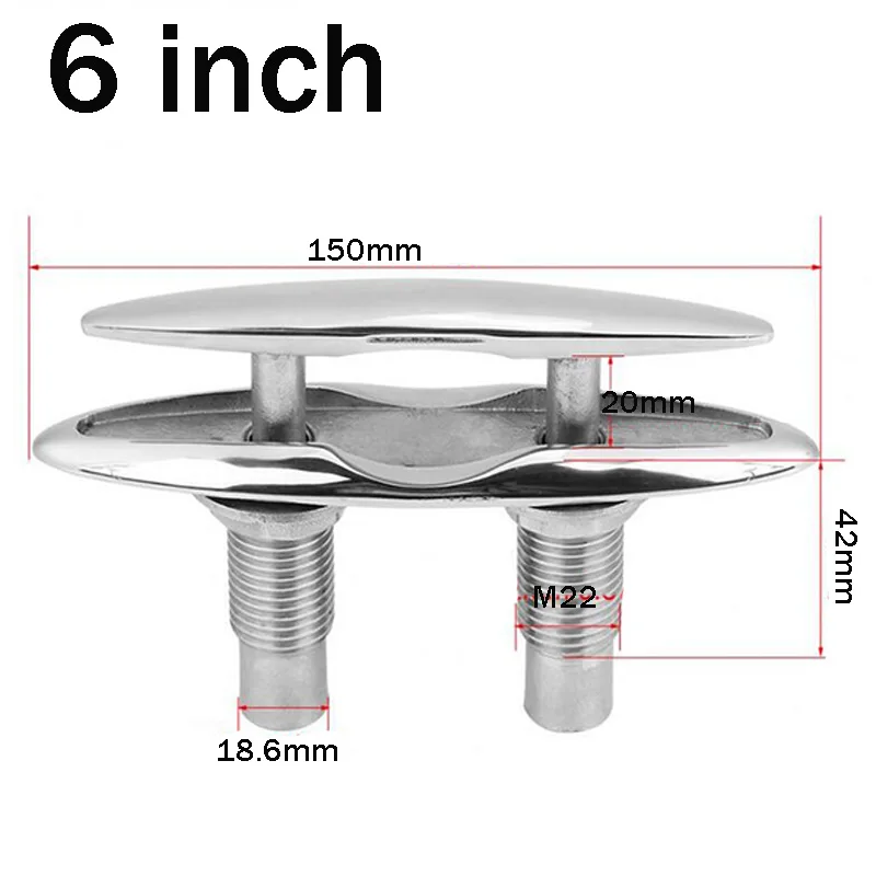 6 inch 125 мм Push-Pull аппаратный морской швартовной док-кабель, болт 5 дюймов двухэтажный аккуратные швартовки аксессуары из нержавеющей стали - Цвет: 6 inch